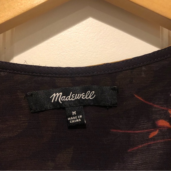 Madewell Floral Print Wrap Blouse - Picture 8 of 8